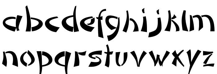 DomoAregato Normal Font LOWERCASE