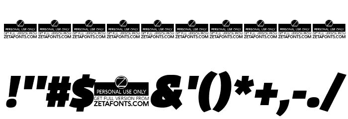 Domotika Trial Black Italic Font OTHER CHARS