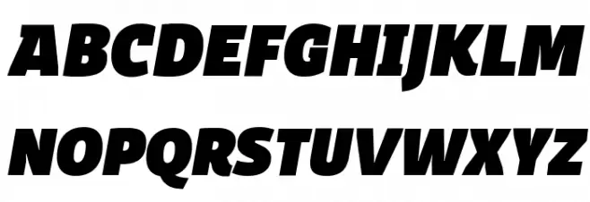 Domotika Trial Black Italic Schriftart Groß