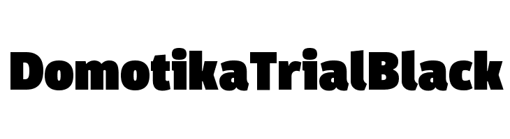 Domotika Trial Black  Frei Schriftart Herunterladen
