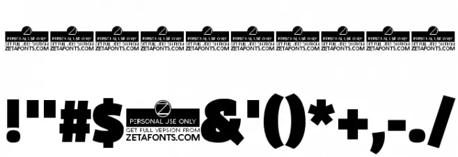 Domotika Trial Black Font OTHER CHARS