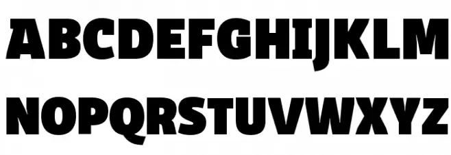 Domotika Trial Black Font Litere mari