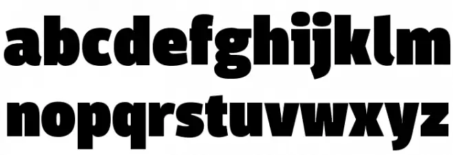 Domotika Trial Black Font LOWERCASE