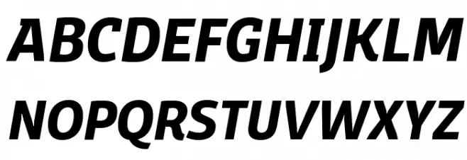 Domotika Trial Bold Italic फ़ॉन्ट अपरकेस