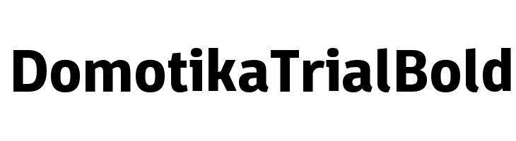 Domotika Trial Bold  フリーフォントのダウンロード