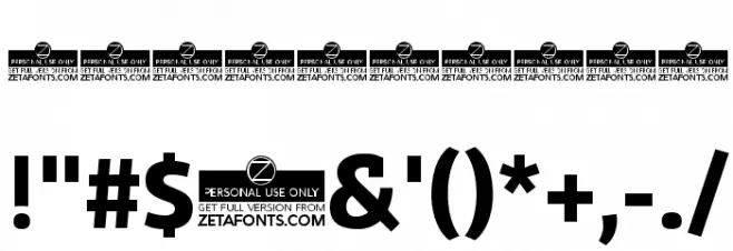 Domotika Trial Bold Font OTHER CHARS