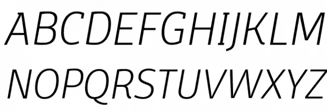 Domotika Trial ExtraLight Italic Fonte MAIÚSCULAS