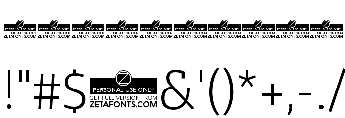 Domotika Trial ExtraLight Font OTHER CHARS
