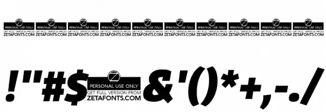 Domotika Trial Heavy Italic Font OTHER CHARS