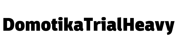 Domotika Trial Heavy  Frei Schriftart Herunterladen