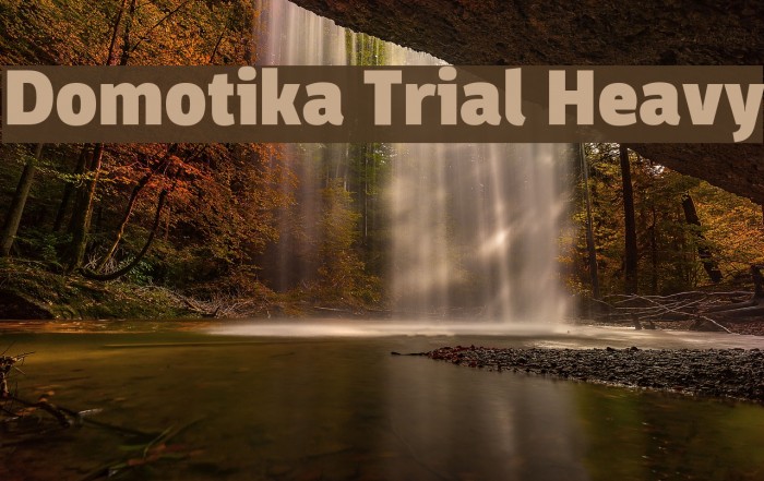 Domotika Trial Heavy Font examples