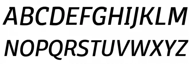 Domotika Trial Italic 字体 大写