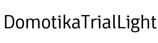 Domotika Trial Light  Frei Schriftart Herunterladen