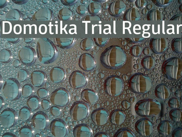 Domotika Trial Regular Font examples