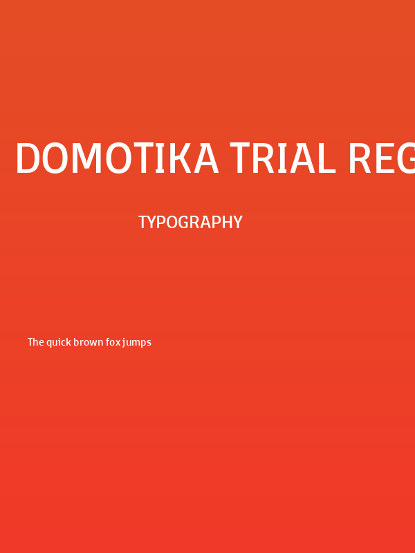 Domotika Trial Regular Poster