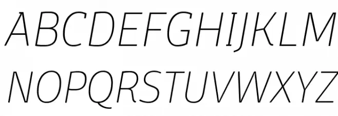 Domotika Trial Thin Italic Polices MAJUSCULES