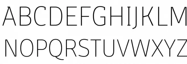 Domotika Trial Thin Schriftart Groß