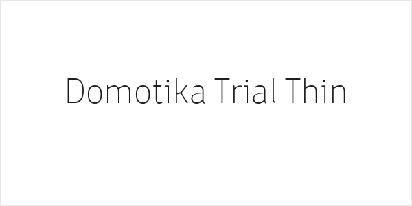 Domotika Trial Thin Logo