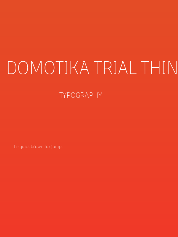 Domotika Trial Thin Poster