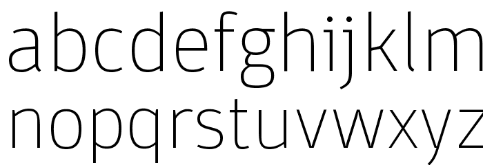 Domotika Trial Thin Font LOWERCASE