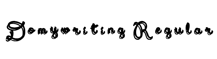 Domywriting Regular  नि: शुल्क फ़ॉन्ट्स डाउनलोड