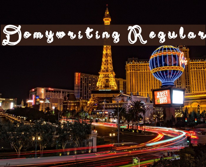 Domywriting Regular Font examples