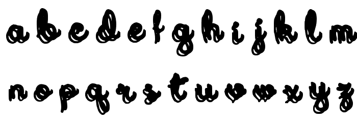 Domywriting Regular Font LOWERCASE