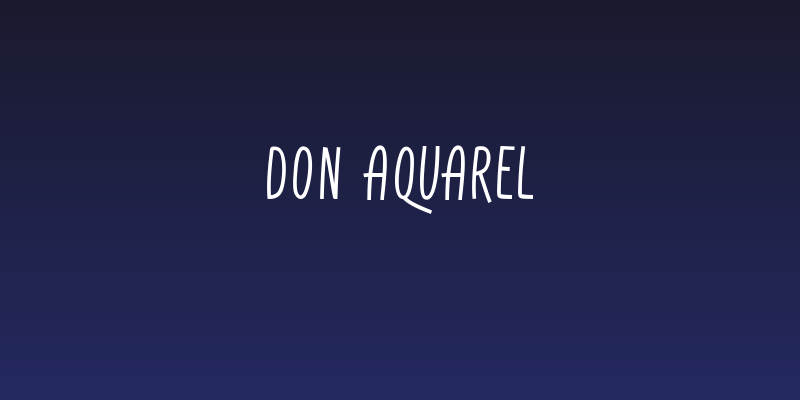 Don Aquarel Social Header