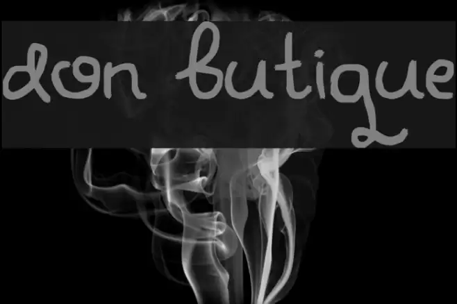 Don Butique Font examples