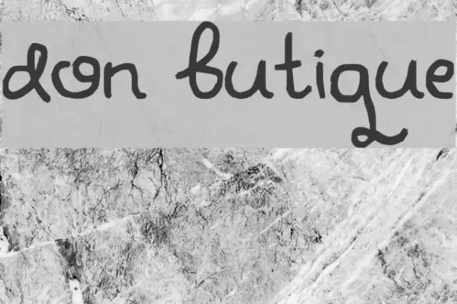 Don Butique Font examples