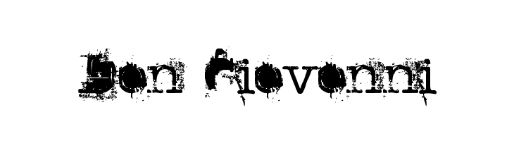 Don Giovonni フォント