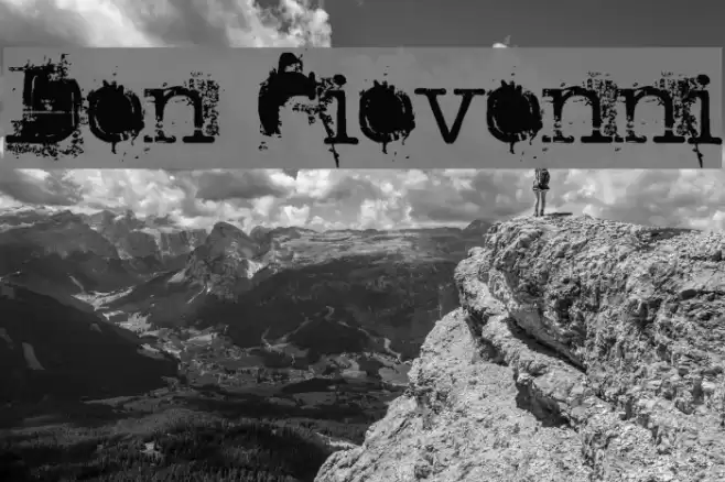 Don Giovonni フォント examples