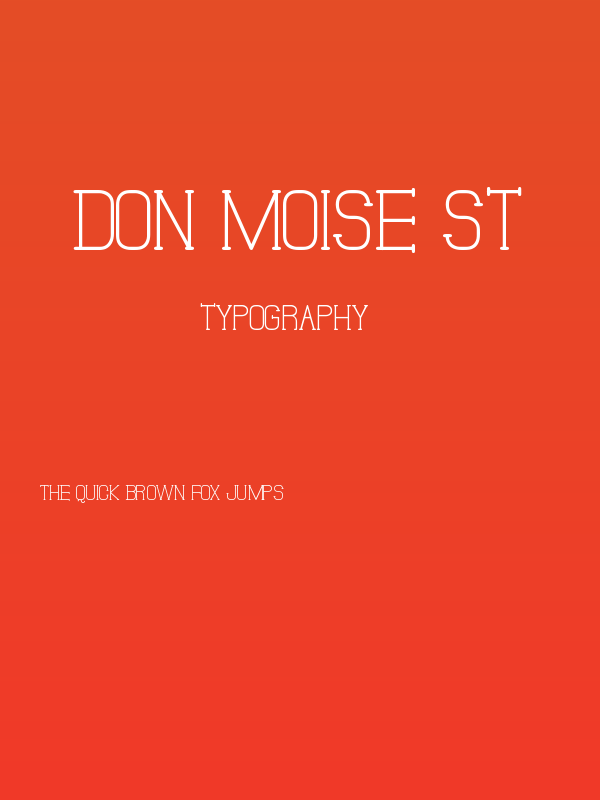 Don Moise St Poster
