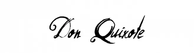 Don Quixote  Frei Schriftart Herunterladen