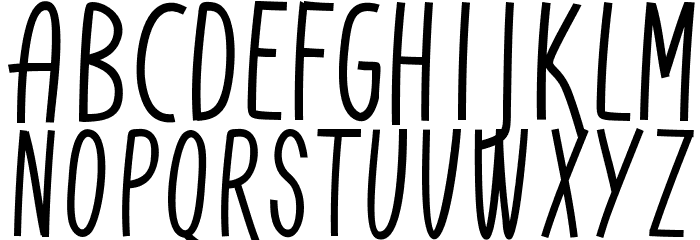 DonAquarel Font LOWERCASE