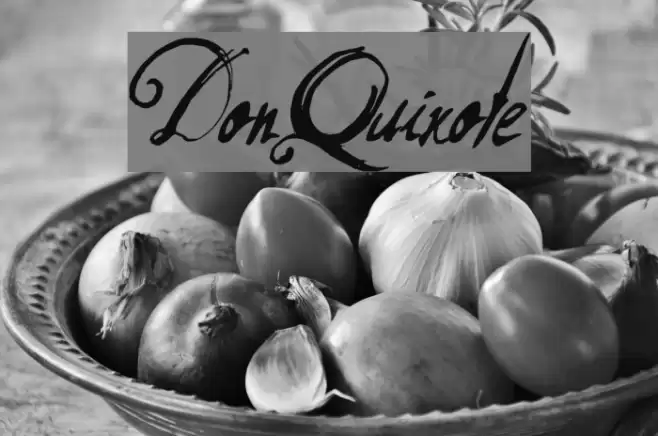 DonQuixote Font examples