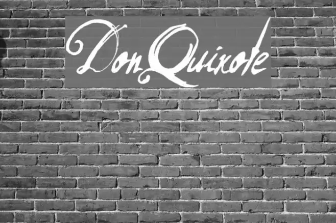 DonQuixote Font examples