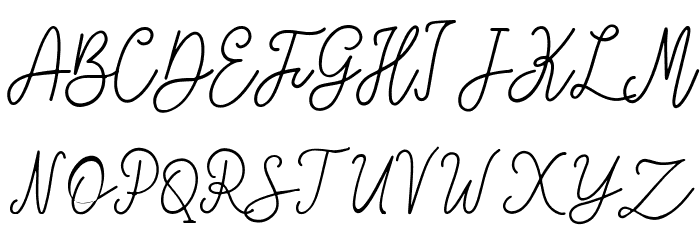 Dona Freddie Demo Regular Font UPPERCASE