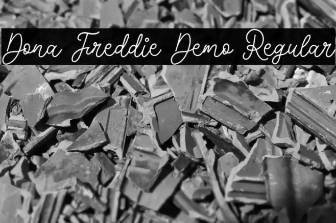 Dona Freddie Demo Regular Schriftart examples