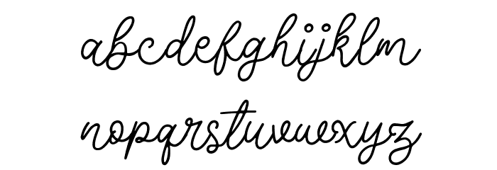 Dona Freddie Demo Regular Font LOWERCASE