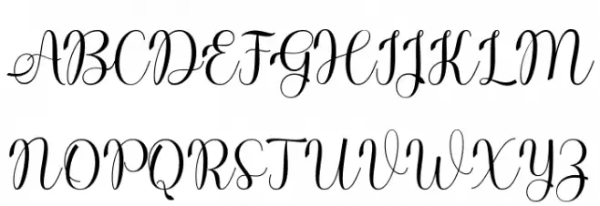 DonaDoniScript Schriftart Groß