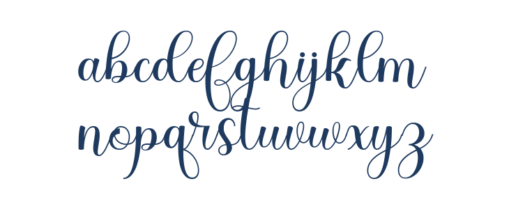 DonaDoniScript Lowercase