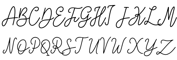 DonaFreddieDemo-Regular Font UPPERCASE