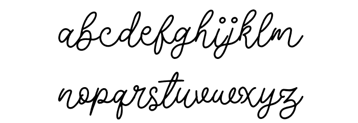 DonaFreddieDemo-Regular Font LOWERCASE