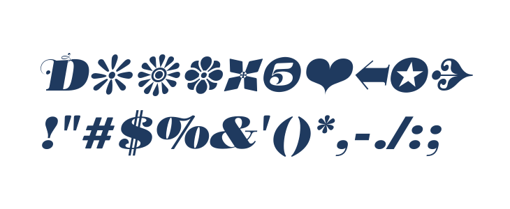 Donaire It Black Italic Other Characters