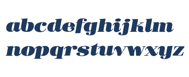 Donaire It Black Italic Lowercase