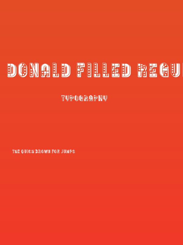 Donald Filled Regular Poster