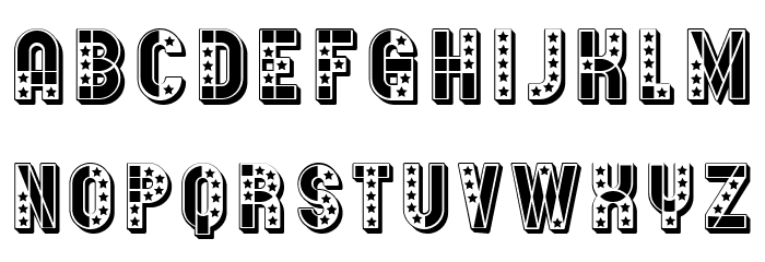 Donald Filled Regular Font LOWERCASE