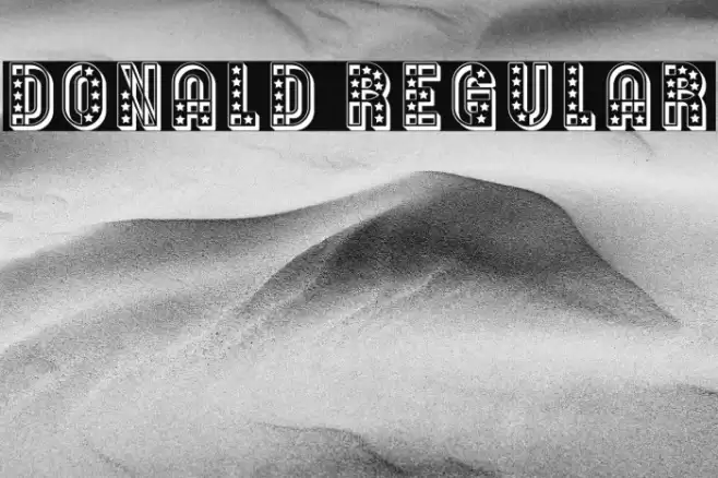 Donald Regular Font examples