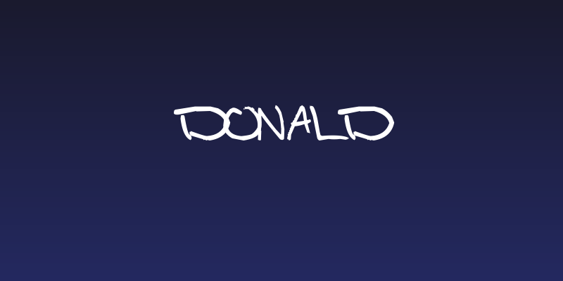 Donald Social Header